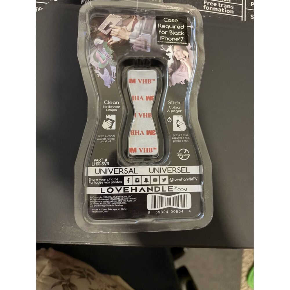 Love Handle Phone Grip Gray